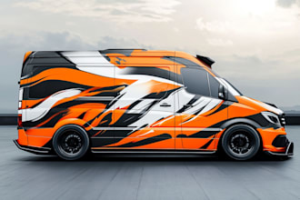 car wrap design and vehicle wrap design
