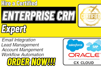 setup enterprise crm salesforce service cloud oracle cx sales sap sales cloud