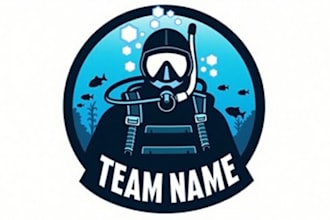 make an amazing scuba diving logo for you with unlimited revisions