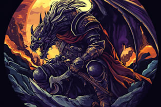 custom fantasy game logo