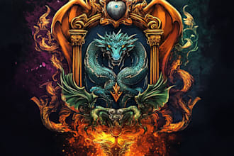 custom fantasy game logo