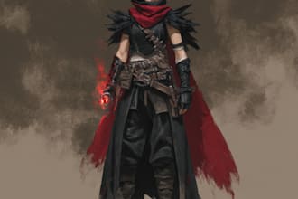 design a fantasy, dark fantasy character concept