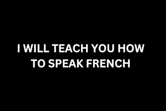 teach you how to speak french