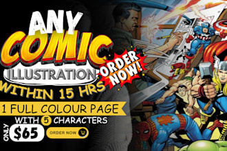 make your comic book page in any style you like