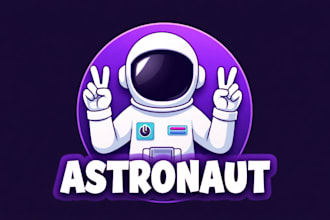 make an amazing astronaut space logo design  with unlimited revisions