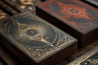 draw tarot cards and oracle cards as digital art