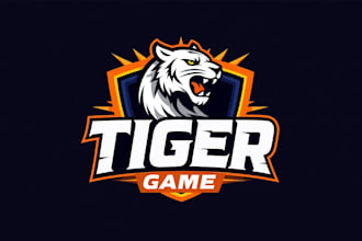 make an amazing tiger head logo with unlimited revision