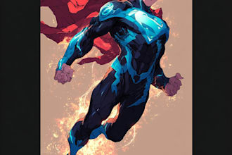 build scifi, , superhero character design