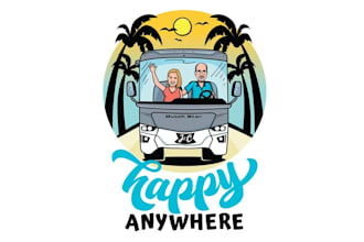 design wonderful artwork logo design for our motor home fun