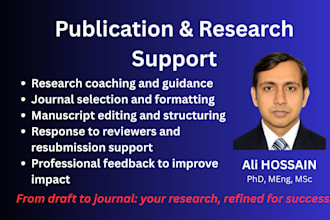 help you with article writing and publication