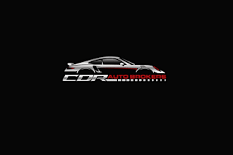 design unique car auto brokers logo