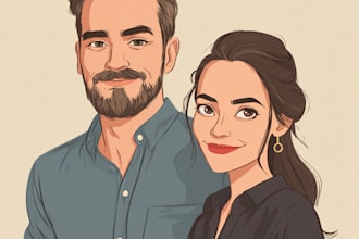 do an portrait into cartoon disney