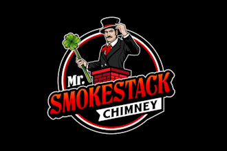 design modern chimney service business logo