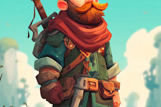 design 2d game characters and game assets