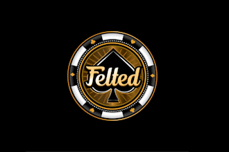 design poker themed competition reality show logo