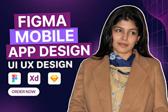 design mobile app wireframes, mockups, and prototypes in figma