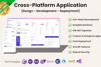 develop cross platform applications using c sharp dotnet mvc webapi blazor maui
