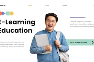 develop a custom coded learning management website and online course platform