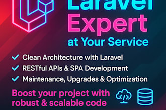 develop or fix your laravel PHP web application