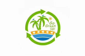 design unique satellite beach sustainability board logo
