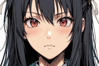 make a manga character
