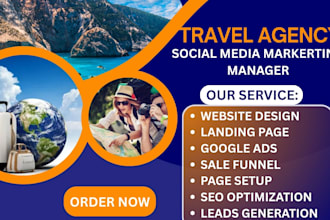 be your travel agency booking social media marketing manager expert