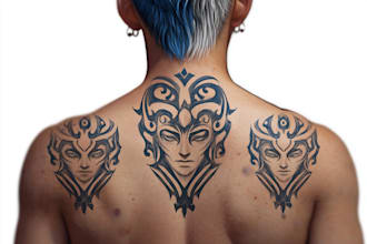 design a custom tribal tattoo and ornamental prints