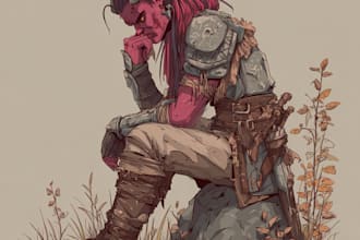 do dnd character art, illustration, commission art