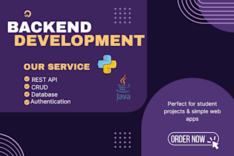 create a simple backend for your web application