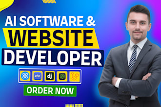 custom ai website developer, ai software, ai apps, ai agent and web applications