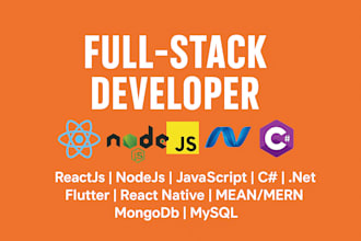 be your fullstack developer with react, node, dotnet and mongodb