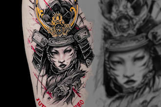 draw amazing japanese oriental tattoo