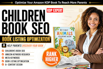 do children book SEO, meta keywords, book listing optimization, aplus content