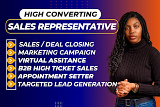 sales representative sales closer sales agent high ticket closer