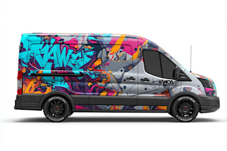 van wrap design, car wrap design, truck wrap design