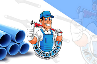 create high quality and beautiful plumber logo design