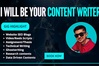 be your professional content writer