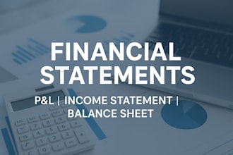 prepare financial statements, profit and loss, income statement