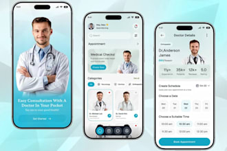 develop telemedicine app telehealth app clinic app doctor app medical website,