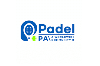design sporty energetic padel online community logo