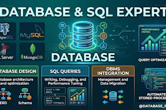 design and optimize sql database and queries