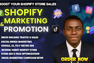 boost shopify store sales, promote shopify, shopify ecommerce marketing sales