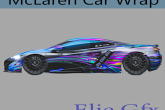 do car wrap, van wrap, racing car wrap design