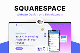 do squarespace website design and development