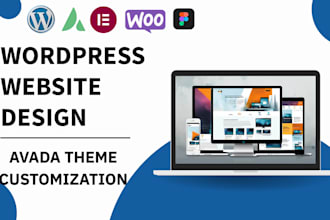 design wordpress website with avada theme and avada builder