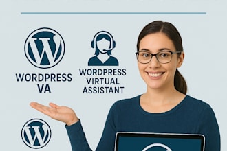 be your virtual assistant VA for any wordpress task