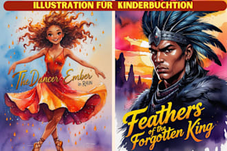 illustration für kinderbuch illustration aquarell