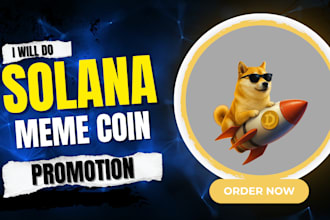 boost solana meme coin promotion, meme coin marketing, crypto twitter promotion