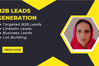 do targeted b2b lead generation and build email listing