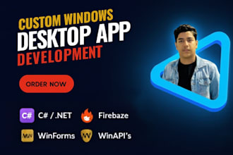develop custom web app and desktop application